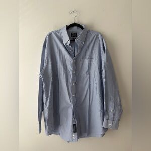 Jos. A. Bank Travelers’s Collection Men’s Striped Button Down Shirt Size 17.5-35
